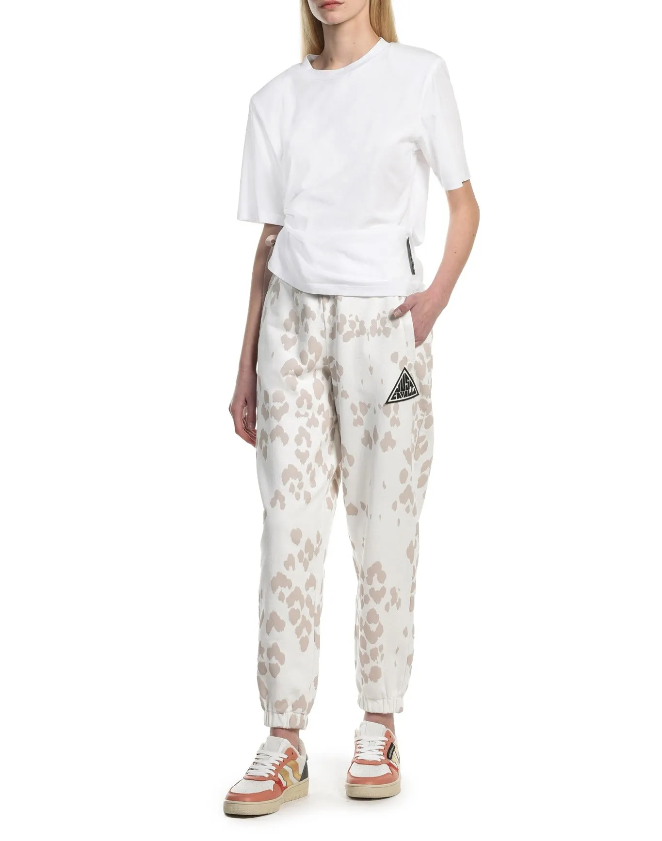 Just Cavalli Logo Patch Drawstring Pants