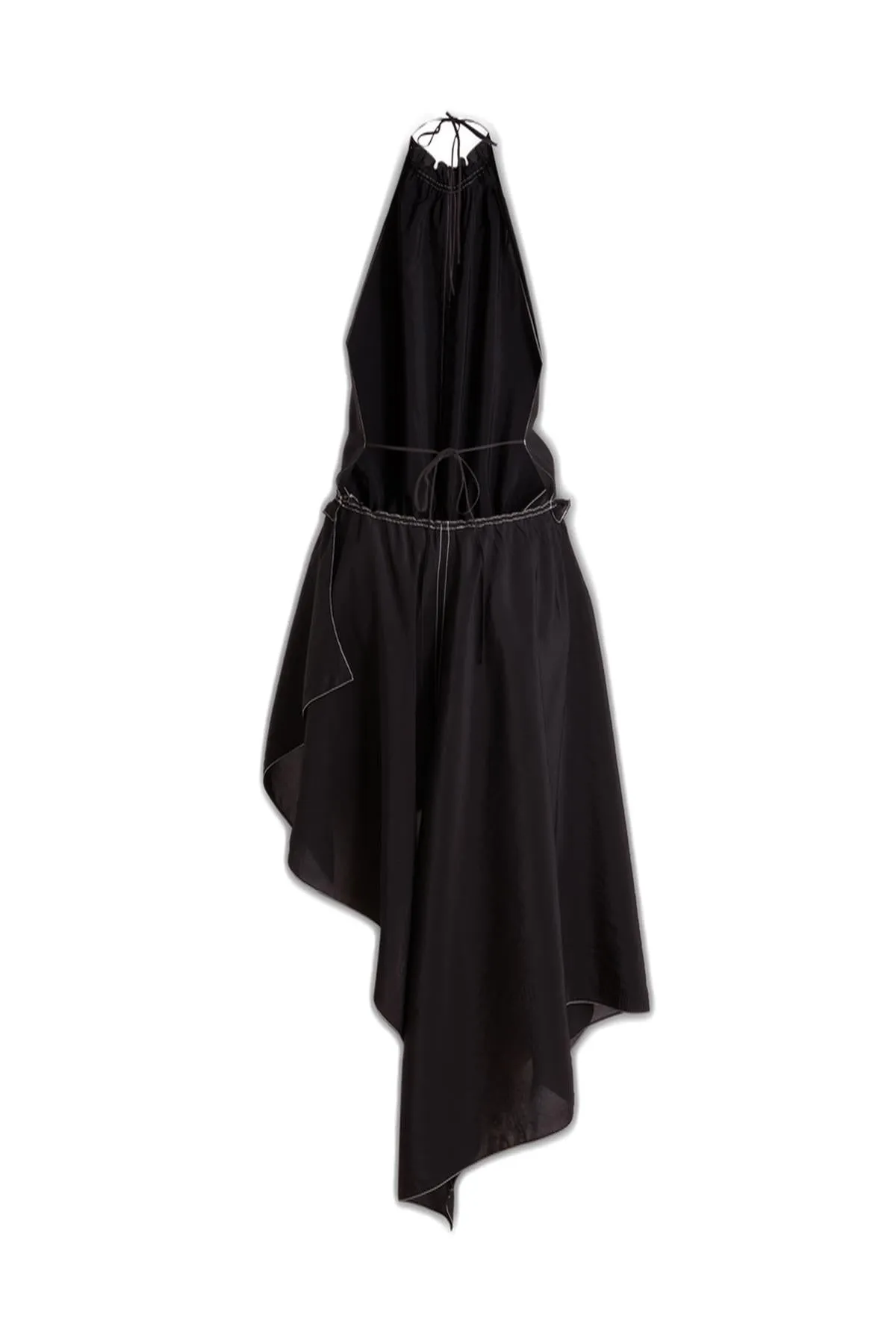 JW Anderson Asymmetric Halterneck Low Back Midi Dress