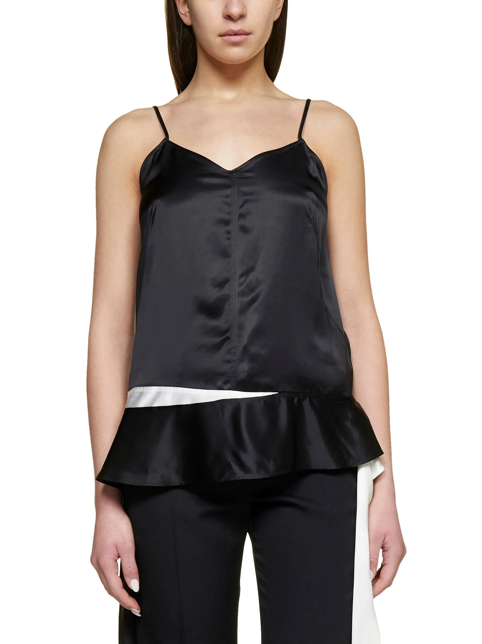 JW Anderson Draped V-Neck Sleeveless Top