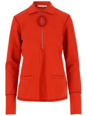 JW Anderson Ring-Zipped High-Neck Track Top