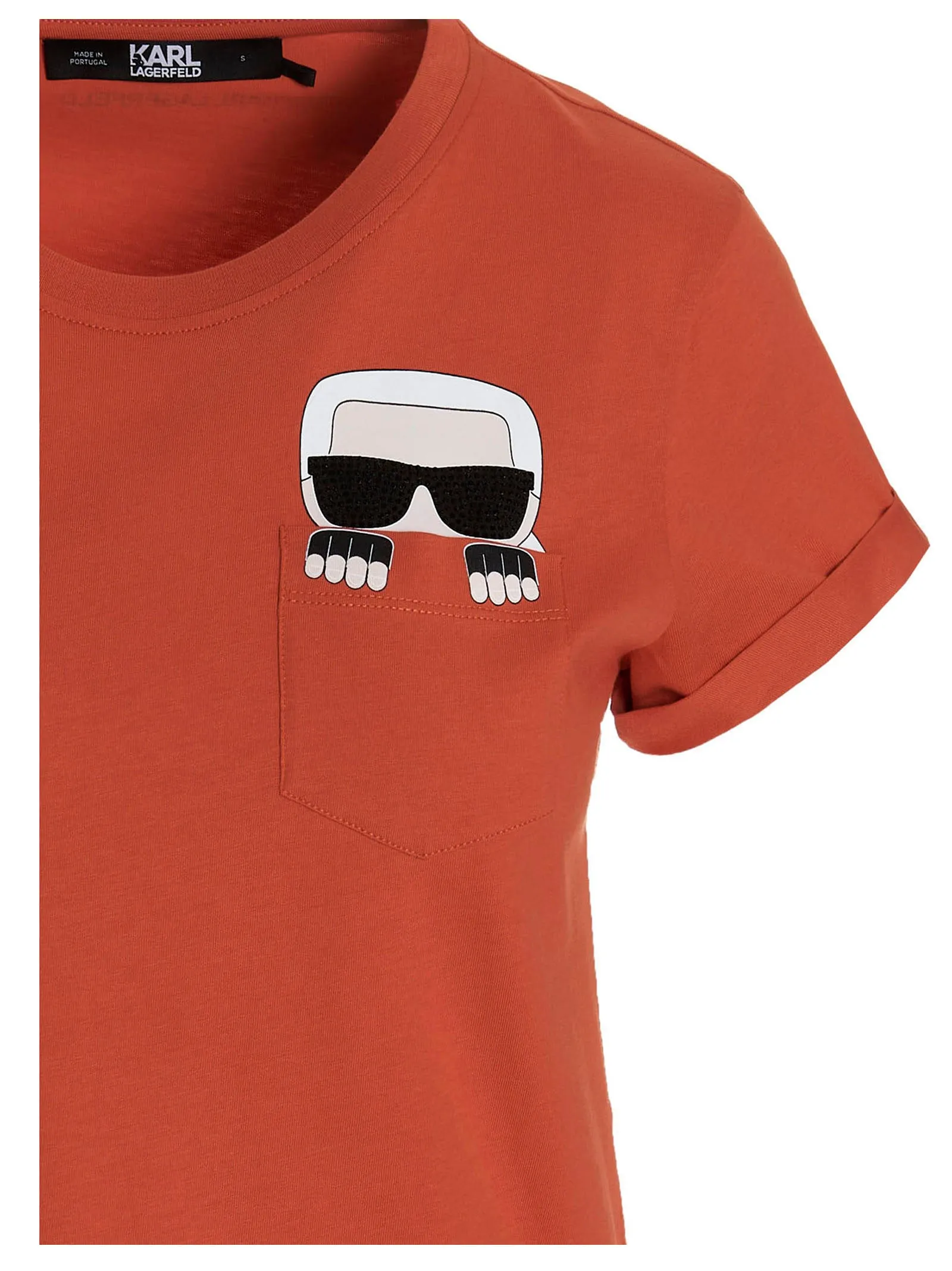 Karl Lagerfeld Ikonik Karl Peeking Pocket T-Shirt