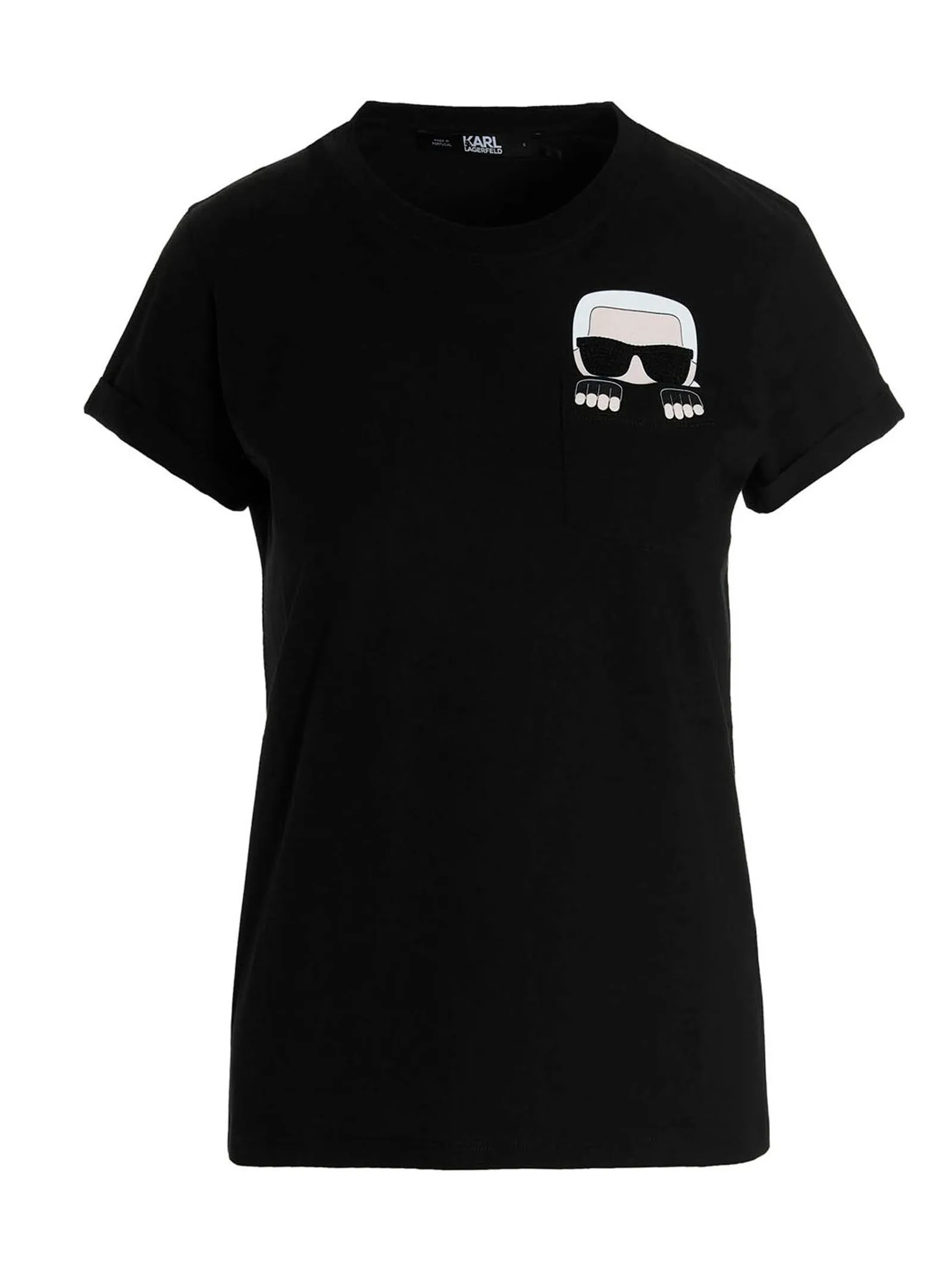 Karl Lagerfeld Ikonik Karl Peeking Pocket T-Shirt