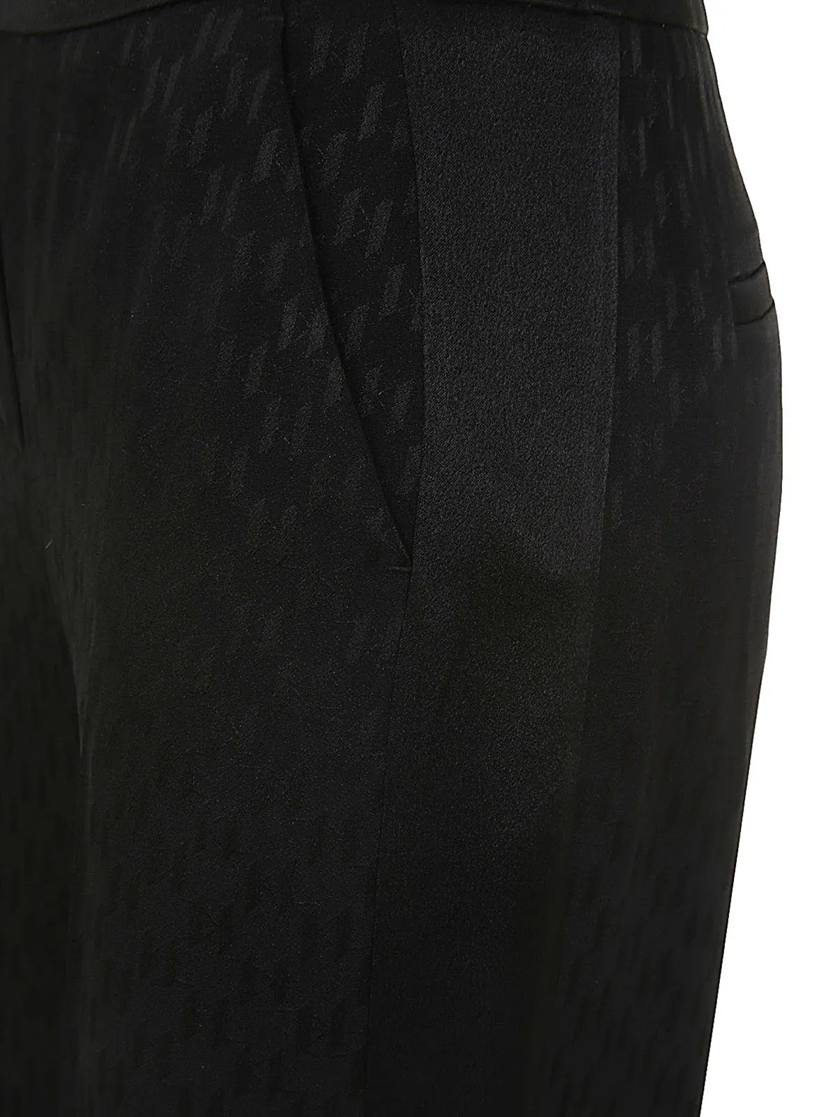 Karl Lagerfeld Monogram Print Wide Leg Pants