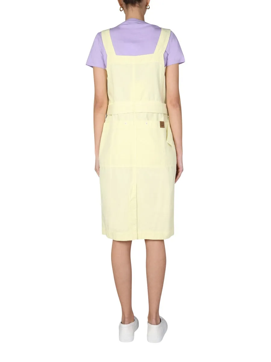 Kenzo Belted Denim Midi Dress