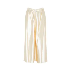 Khaite Lindy Wide Leg Elastic Waist Pants