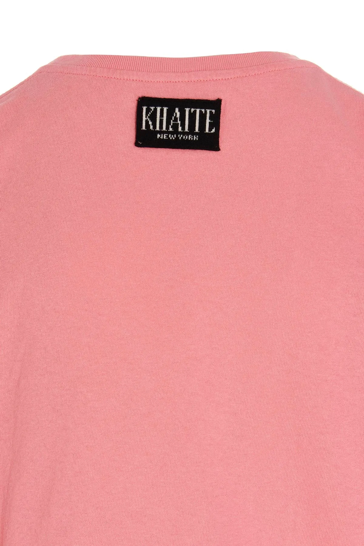 Khaite Mae Logo Patched Crewneck T-Shirt