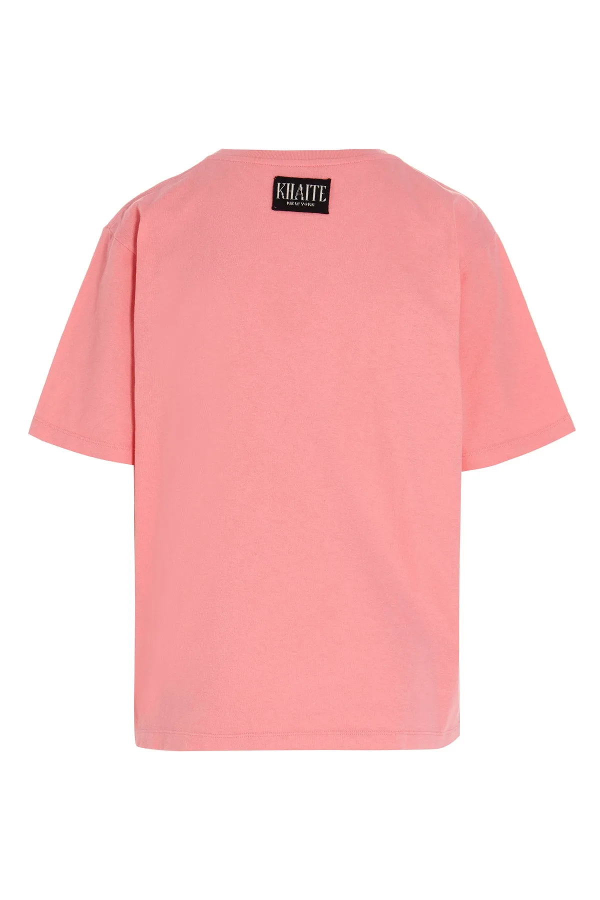Khaite Mae Logo Patched Crewneck T-Shirt
