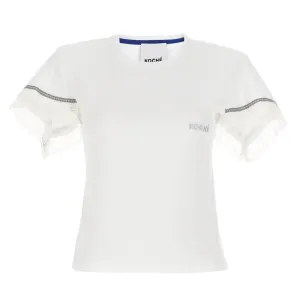 Koch Lace Embellished Round Neck T-Shirt
