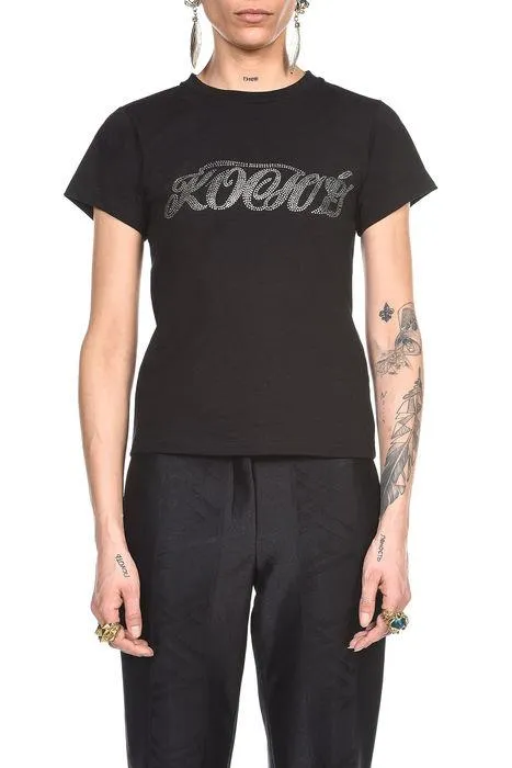 Koch Logo Embellished Crewneck T-Shirt