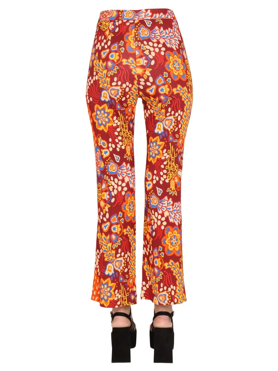 La Doublej Taranta Prinetd Cropped Pants