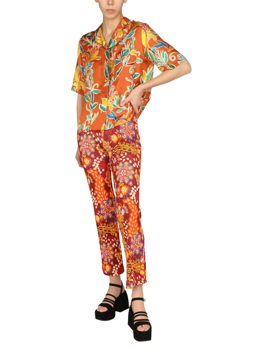 La Doublej Taranta Prinetd Cropped Pants