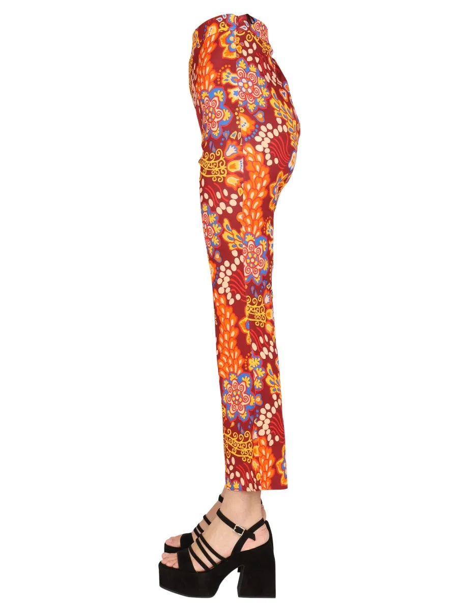 La Doublej Taranta Prinetd Cropped Pants