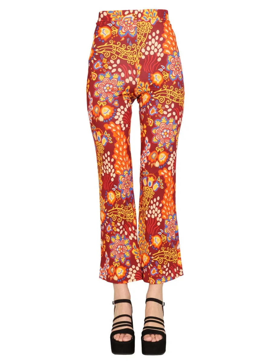 La Doublej Taranta Prinetd Cropped Pants