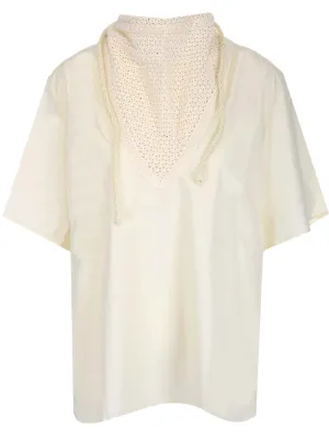 Lemaire Interwoven Detailed Drop Shoulder Top