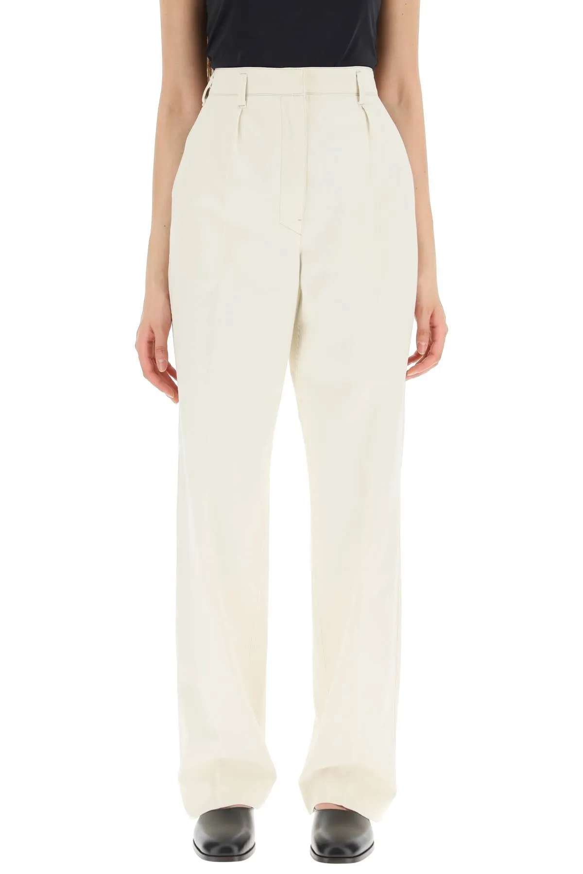 Lemaire Straight-Leg High-Waisted Pants