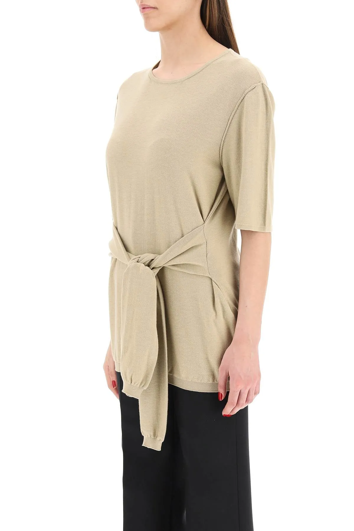 Lemaire Tie-Waist Short-Sleeved Top