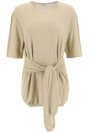 Lemaire Tie-Waist Short-Sleeved Top