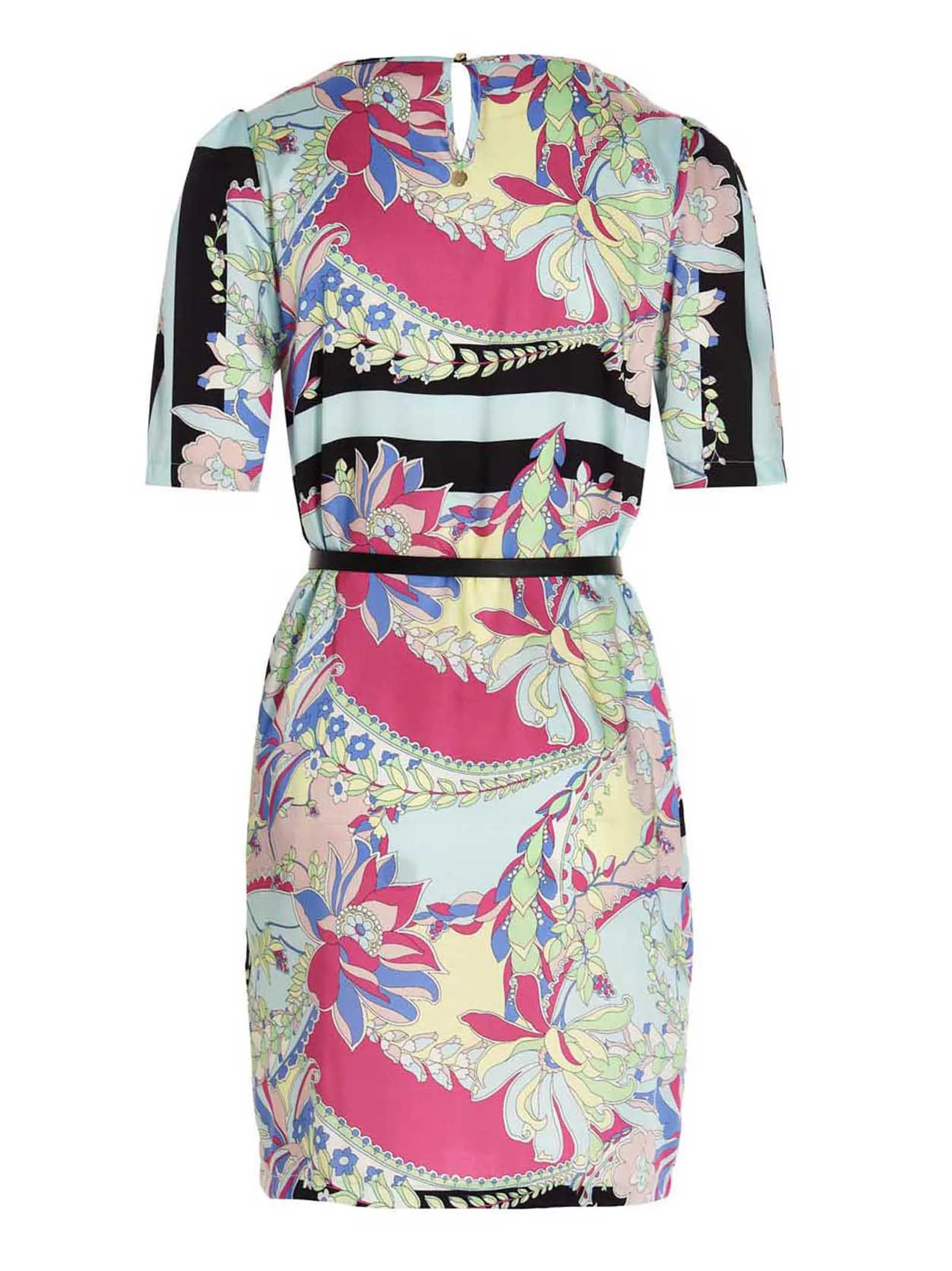 Liu Jo Allover Print Belted Mini Dress