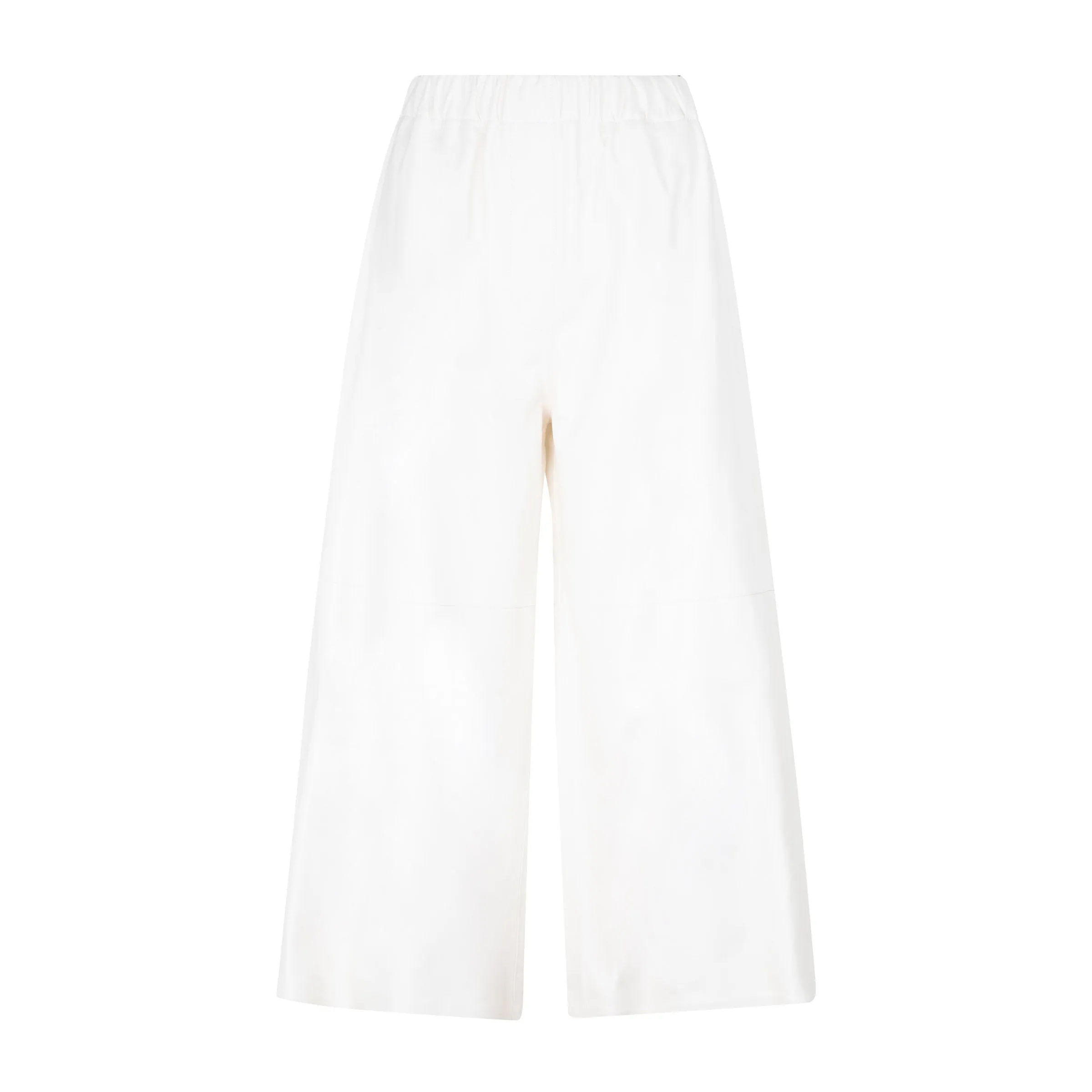 Loewe Elasticated Waist Cropped Leather Pants
