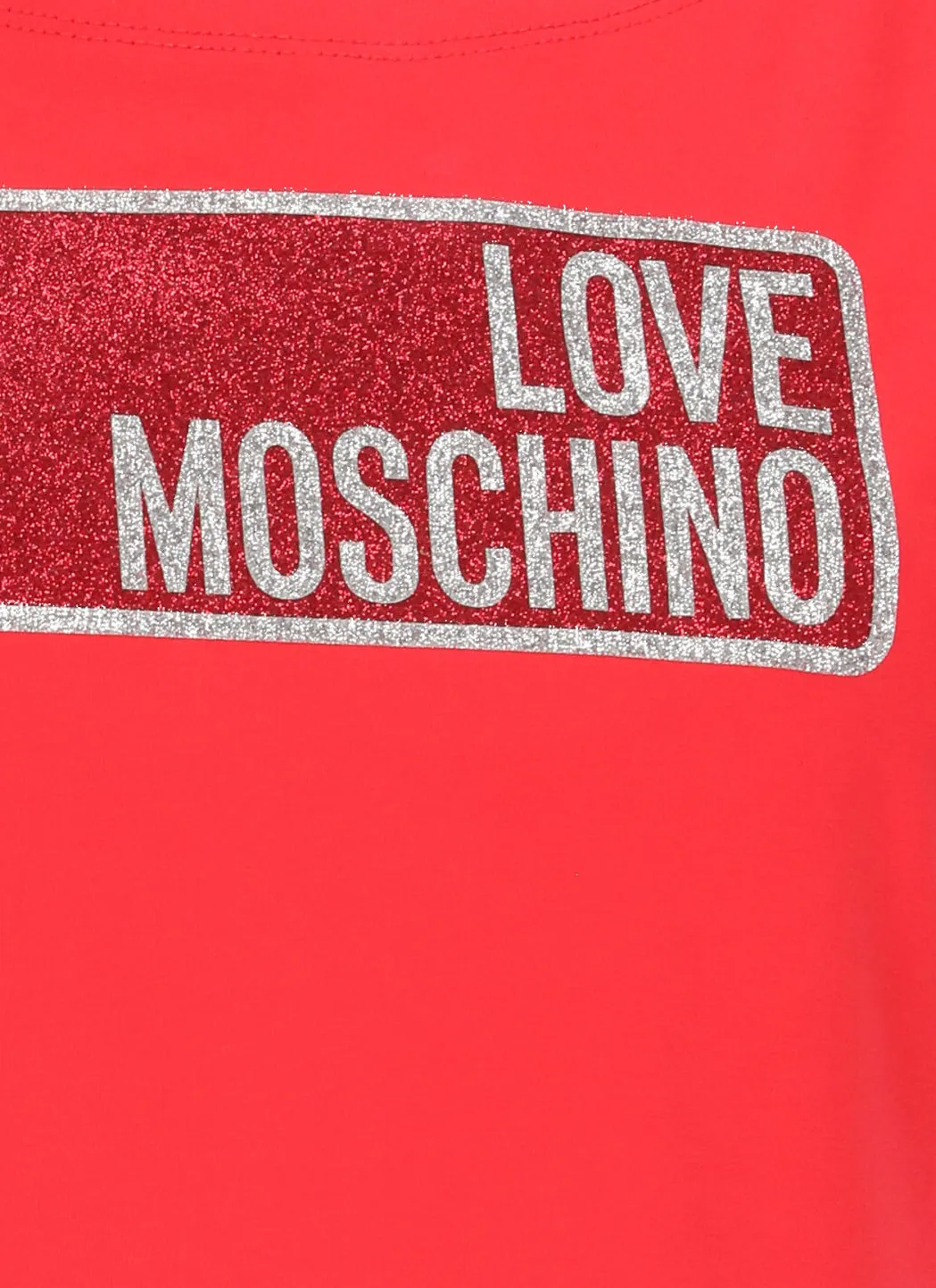 Love Moschino Logo Detailed Crewneck T-Shirt Dress