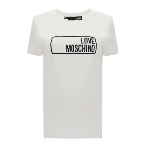 Love Moschino Logo Printed Crewneck T-Shirt