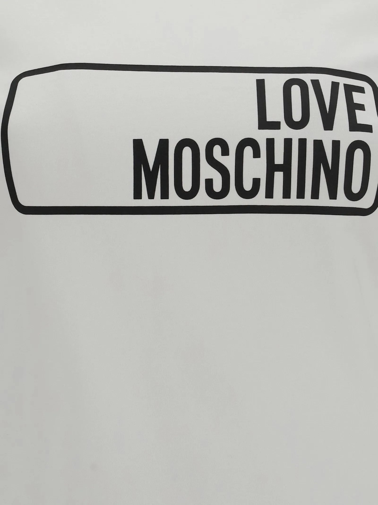 Love Moschino Logo Printed Crewneck T-Shirt