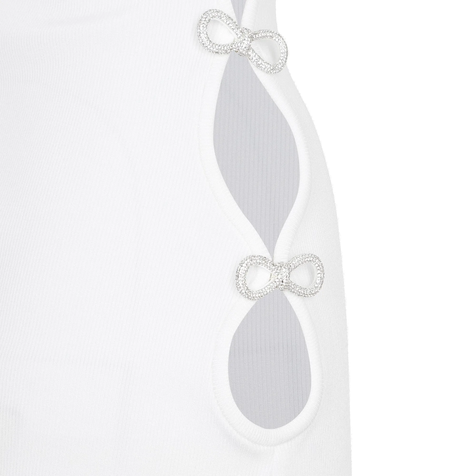 Mach & Mach Bow Detailed Sleeveless Mini Dress