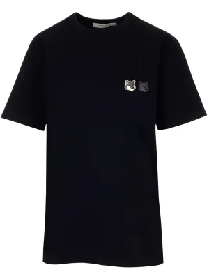 Maison Kitsun Double Fox Head Patch Classic T-Shirt
