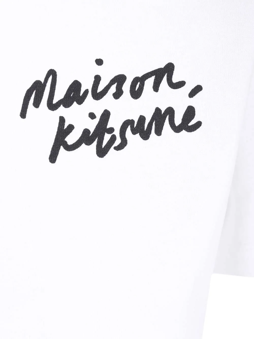 Maison Kitsun Mini Handwriting Logo Print T-Shirt