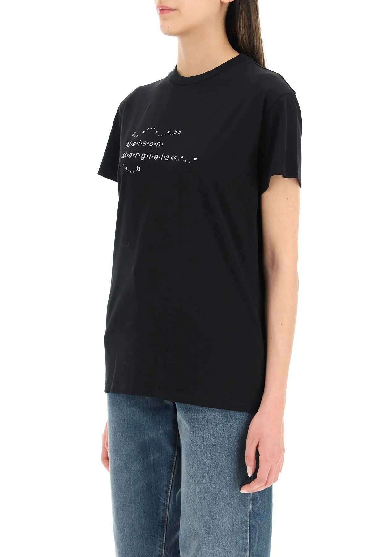 Maison Margiela Logo Printed Crewneck T-Shirt