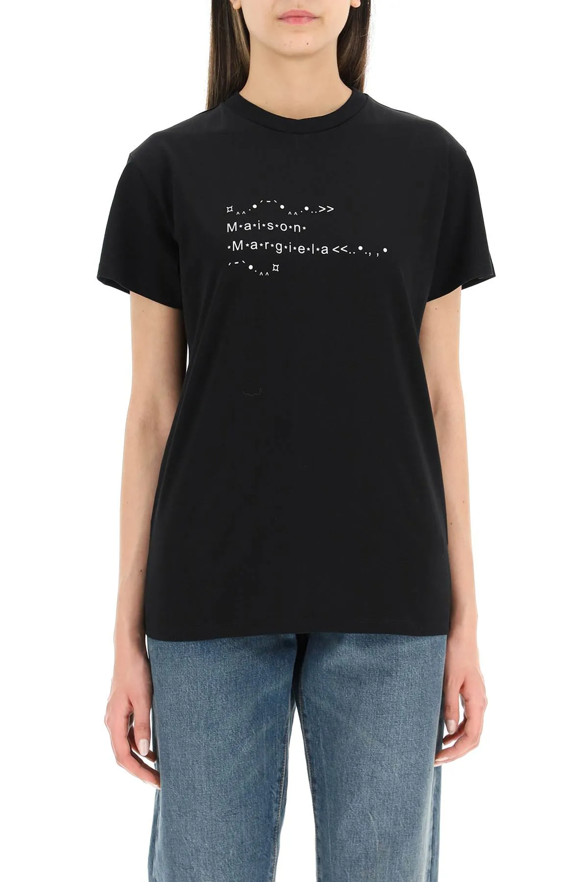 Maison Margiela Logo Printed Crewneck T-Shirt