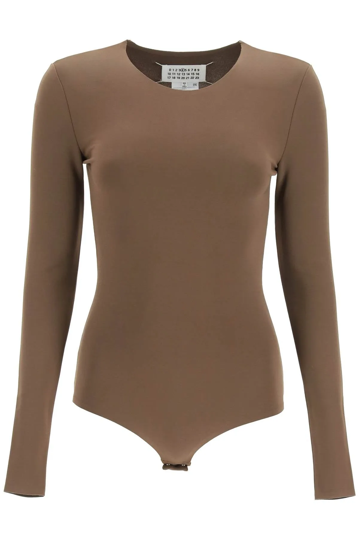 Maison Margiela Long-Sleeve Bodysuit Top