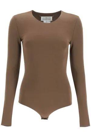 Maison Margiela Long-Sleeve Bodysuit Top