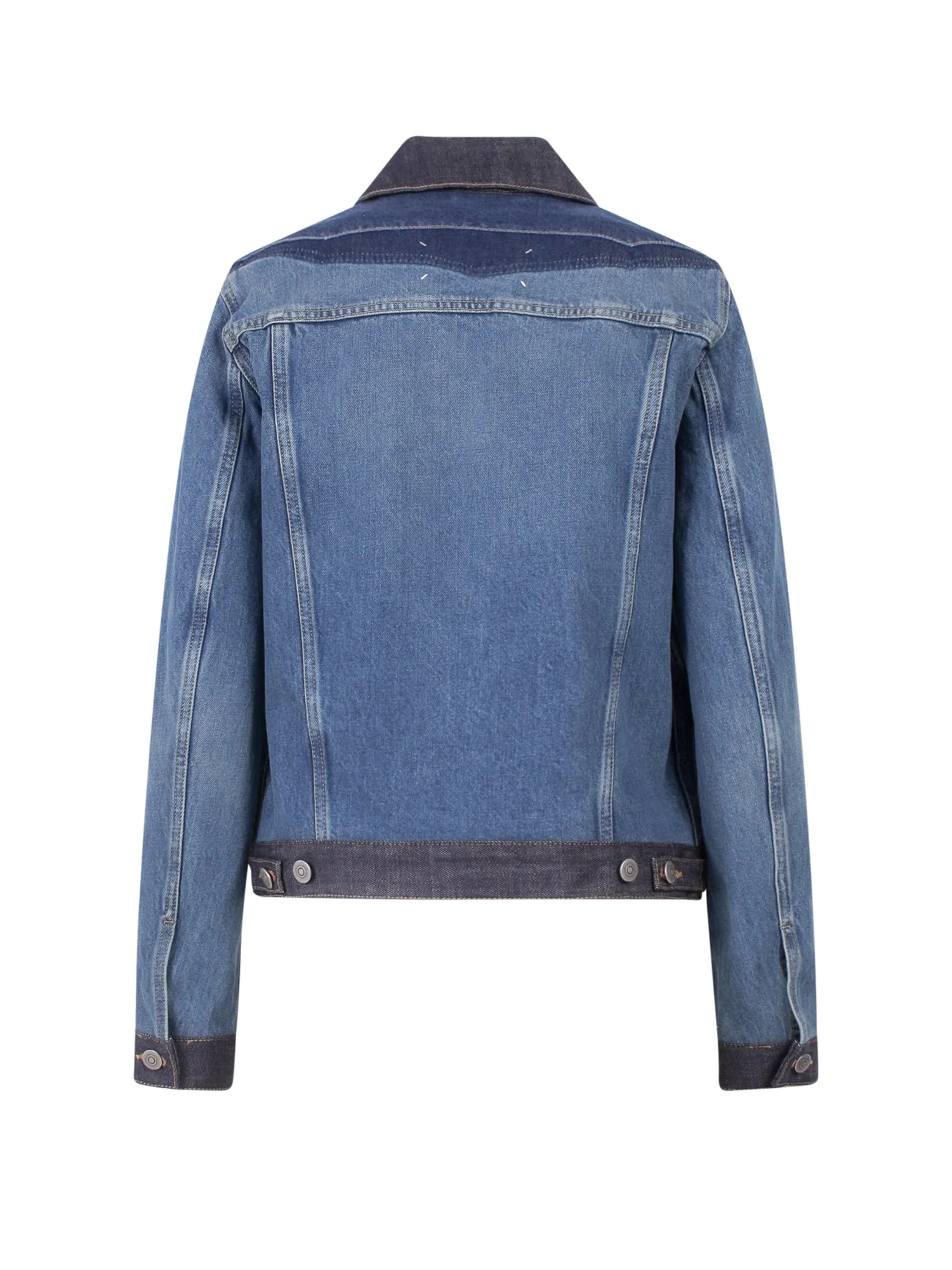 Maison Margiela Straight Hem Buttoned Denim Jacket
