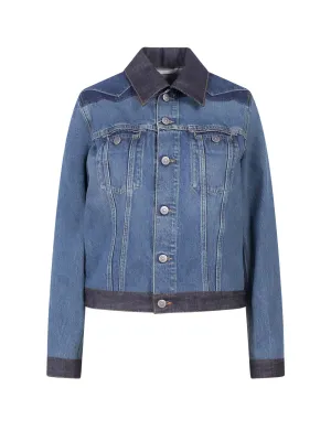 Maison Margiela Straight Hem Buttoned Denim Jacket