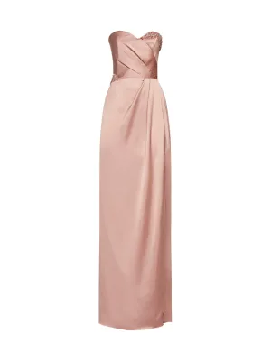 Marchesa Notte Strapless Embellished Maxi Dress