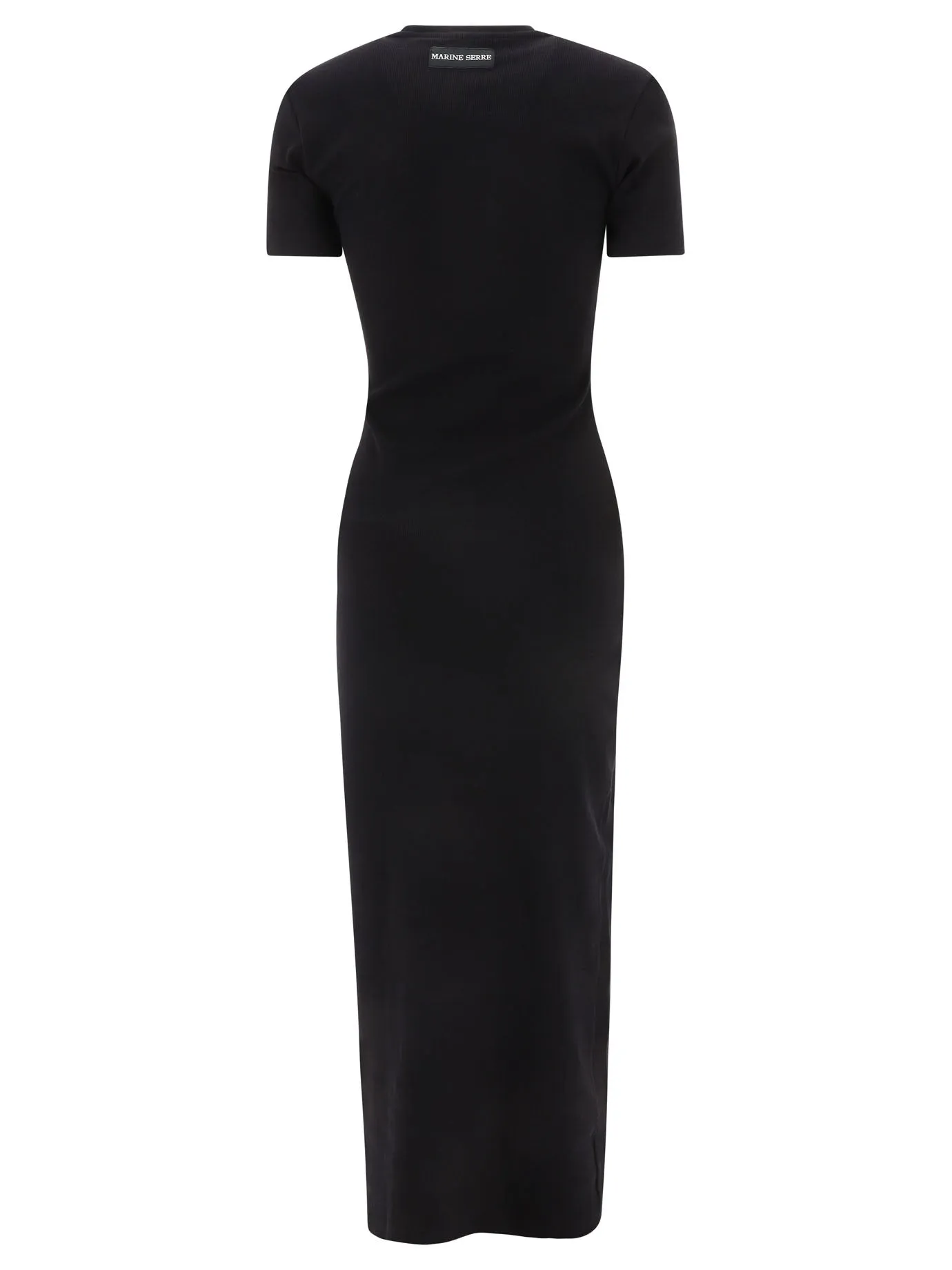 Marine Serre Logo Embroidered Crewneck T-Shirt Dress