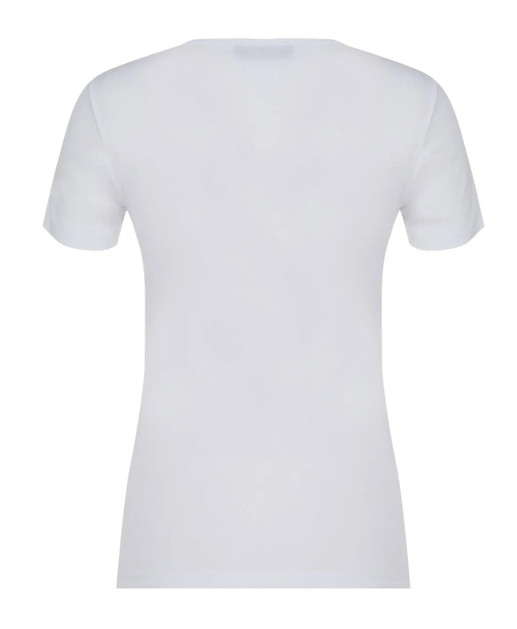 Marine Serre Logo Embroidered Mini T-Shirt
