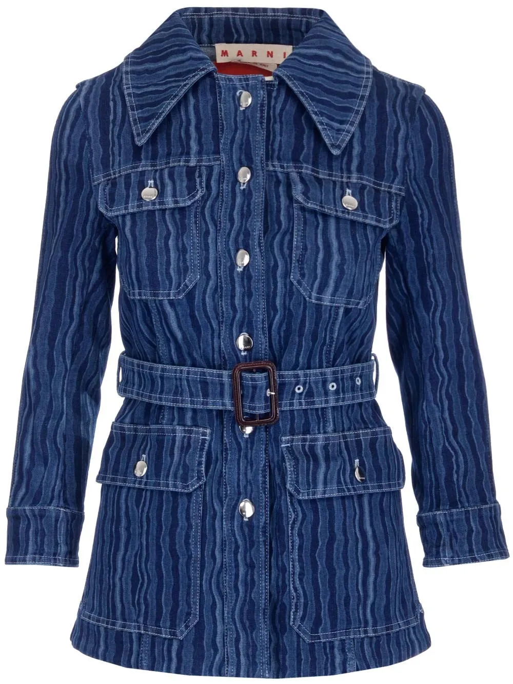 Marni Belted Waist Denim Jacket