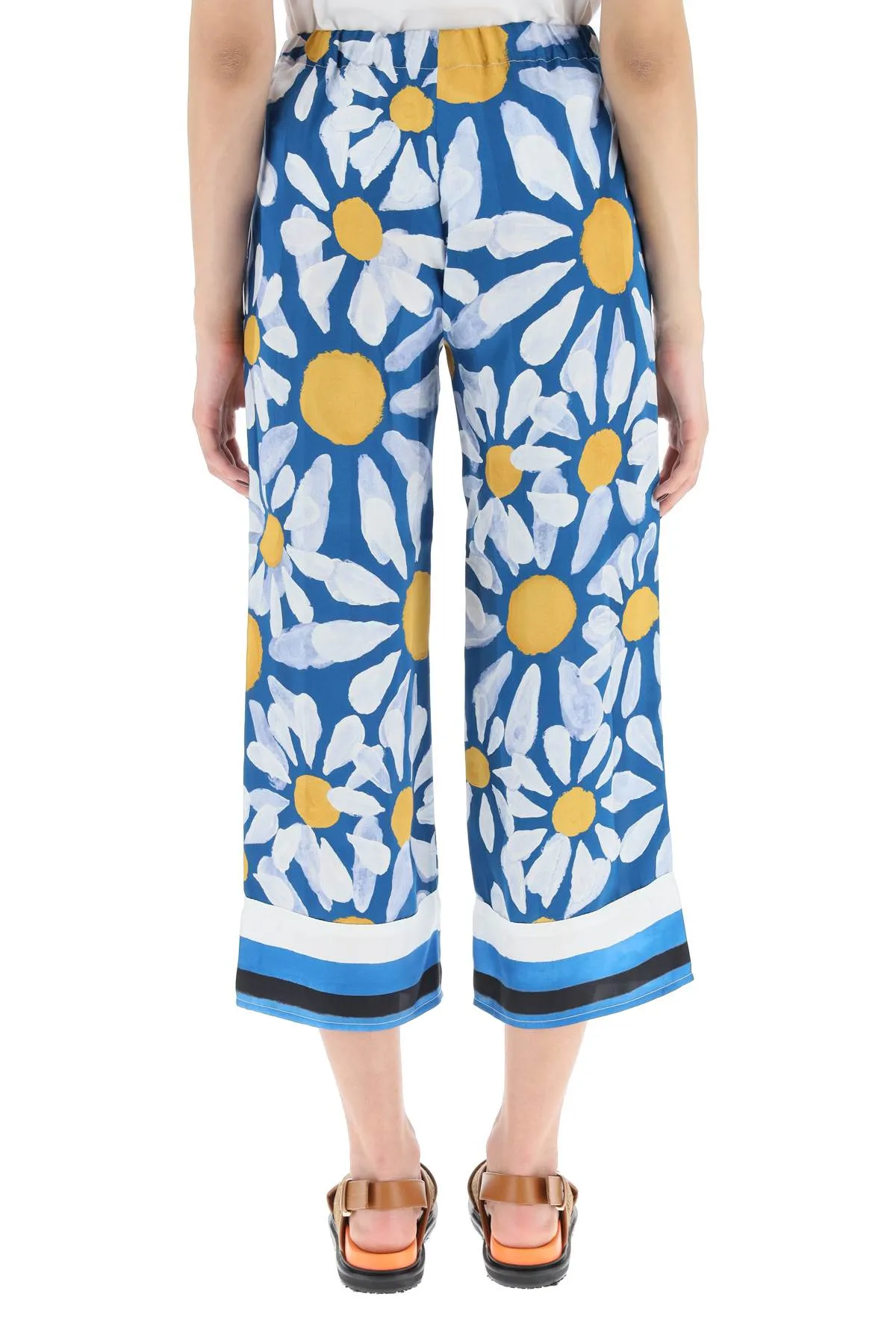 Marni Euphoria Printed Jacquard Cropped Pants