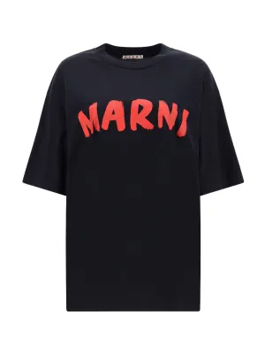 Marni Logo Printed Crewneck T-Shirt