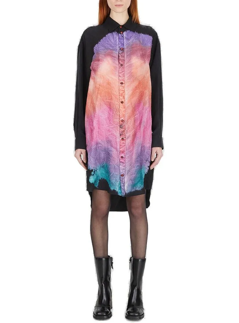 Marni Tie-Dye Midi Shirt Dress