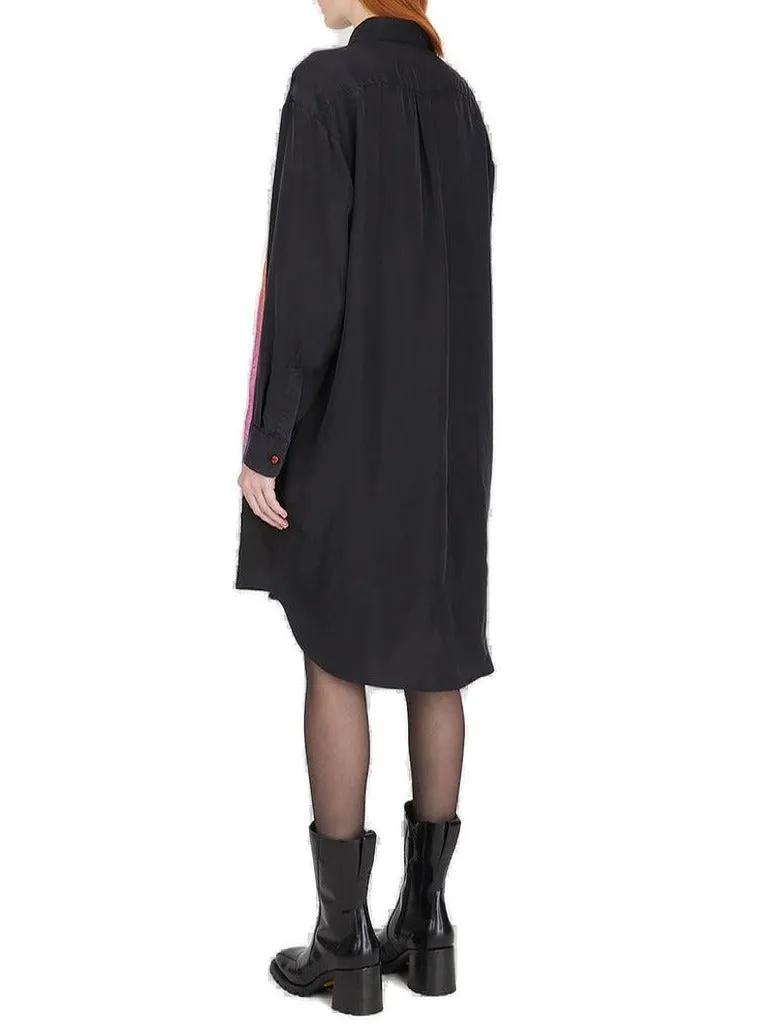 Marni Tie-Dye Midi Shirt Dress
