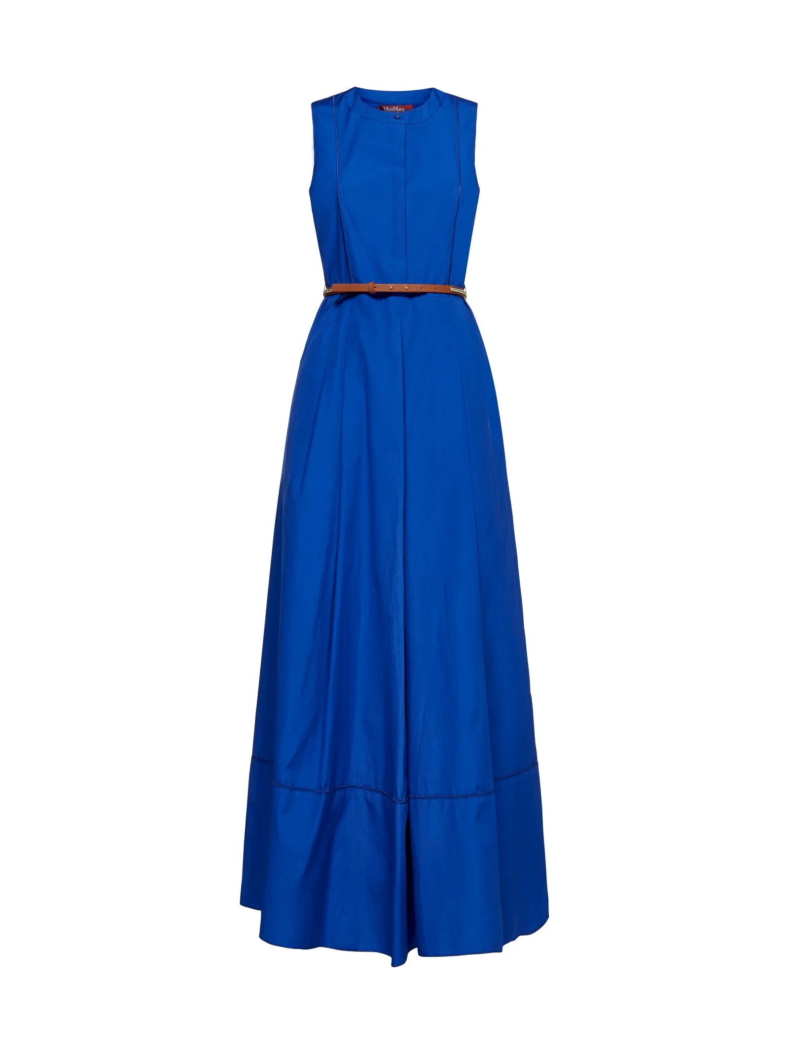 Max Mara Studio Belted Sleeveless Maxi Dress