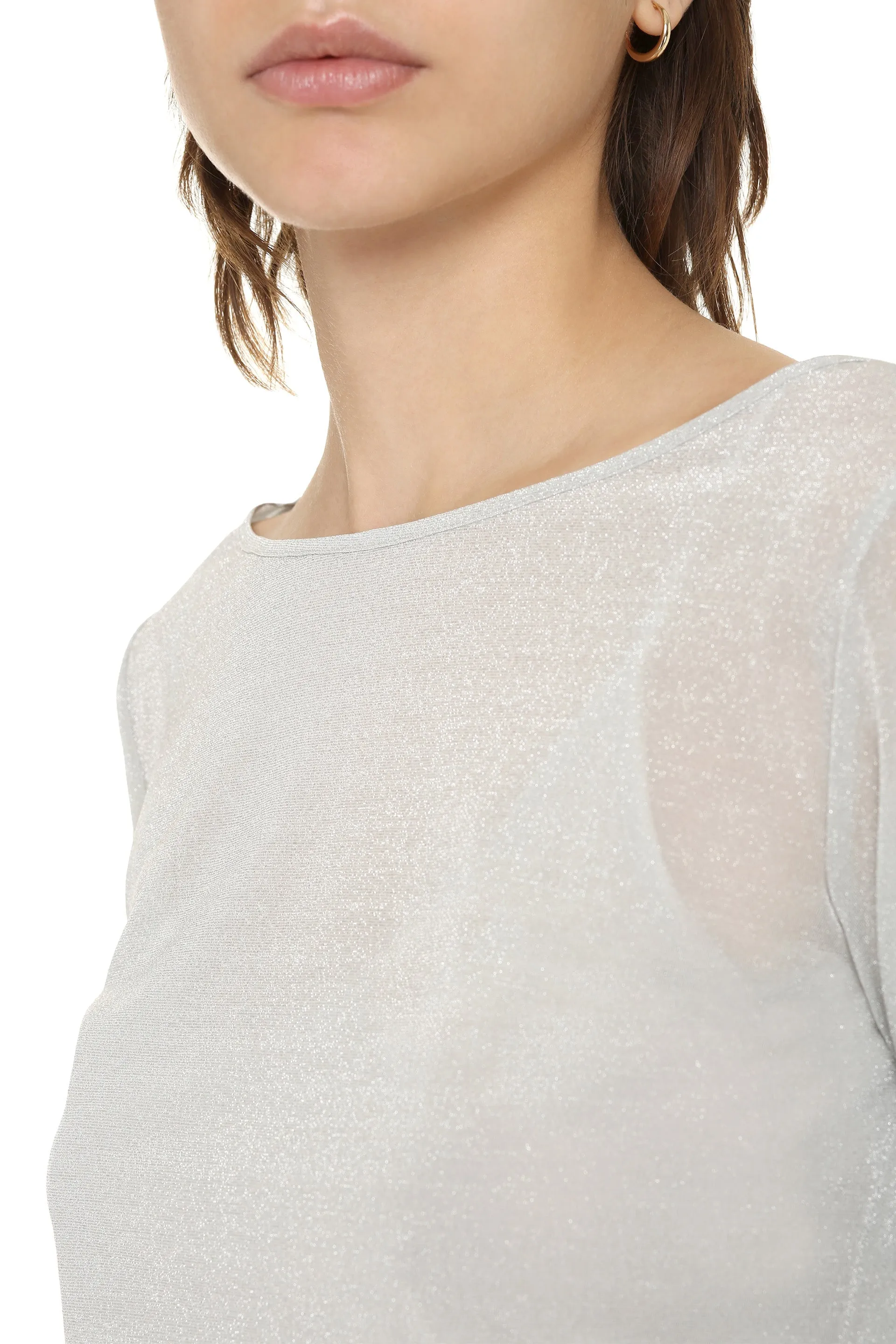 Max Mara Studio Gather Detailed Jersey Top
