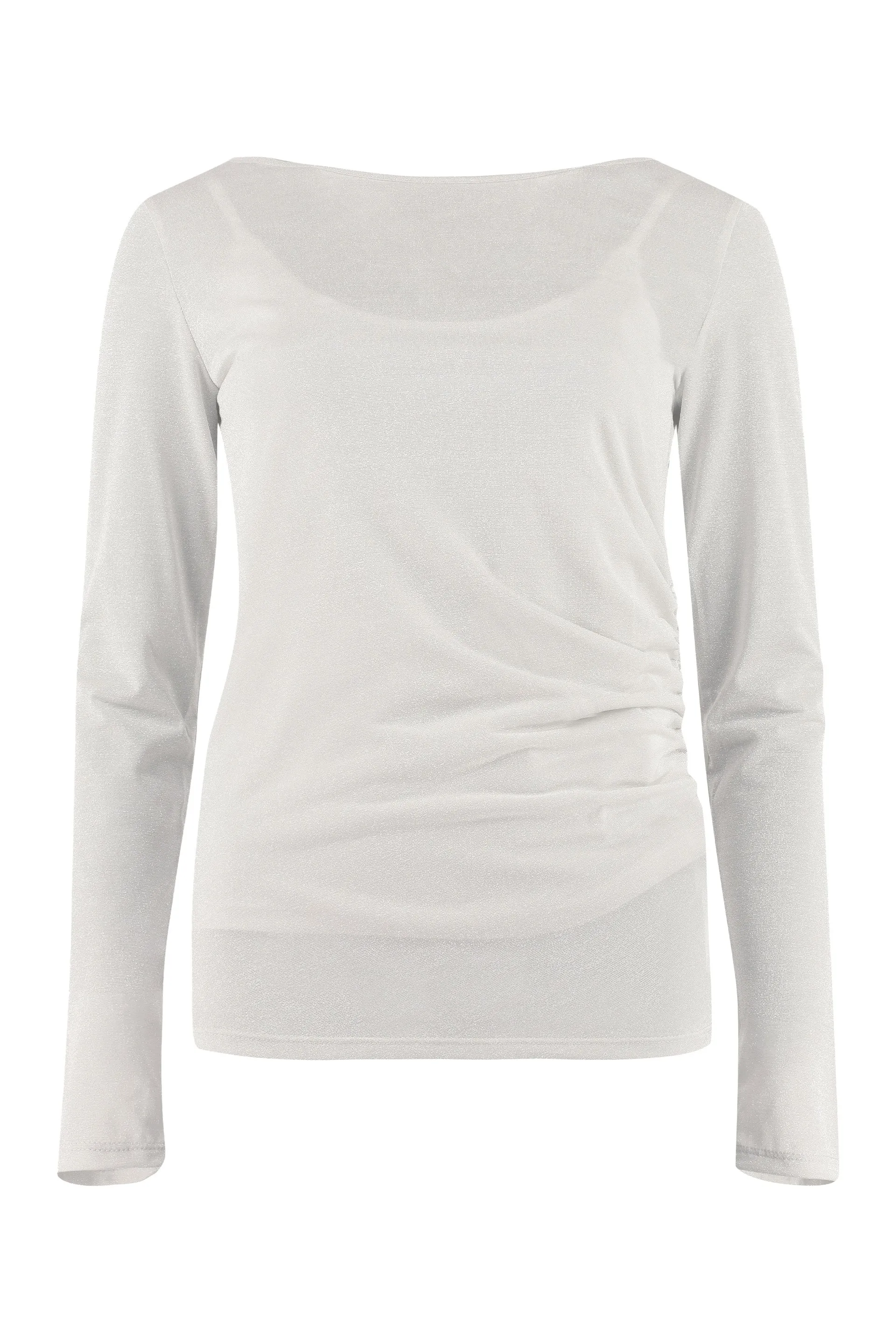 Max Mara Studio Gather Detailed Jersey Top