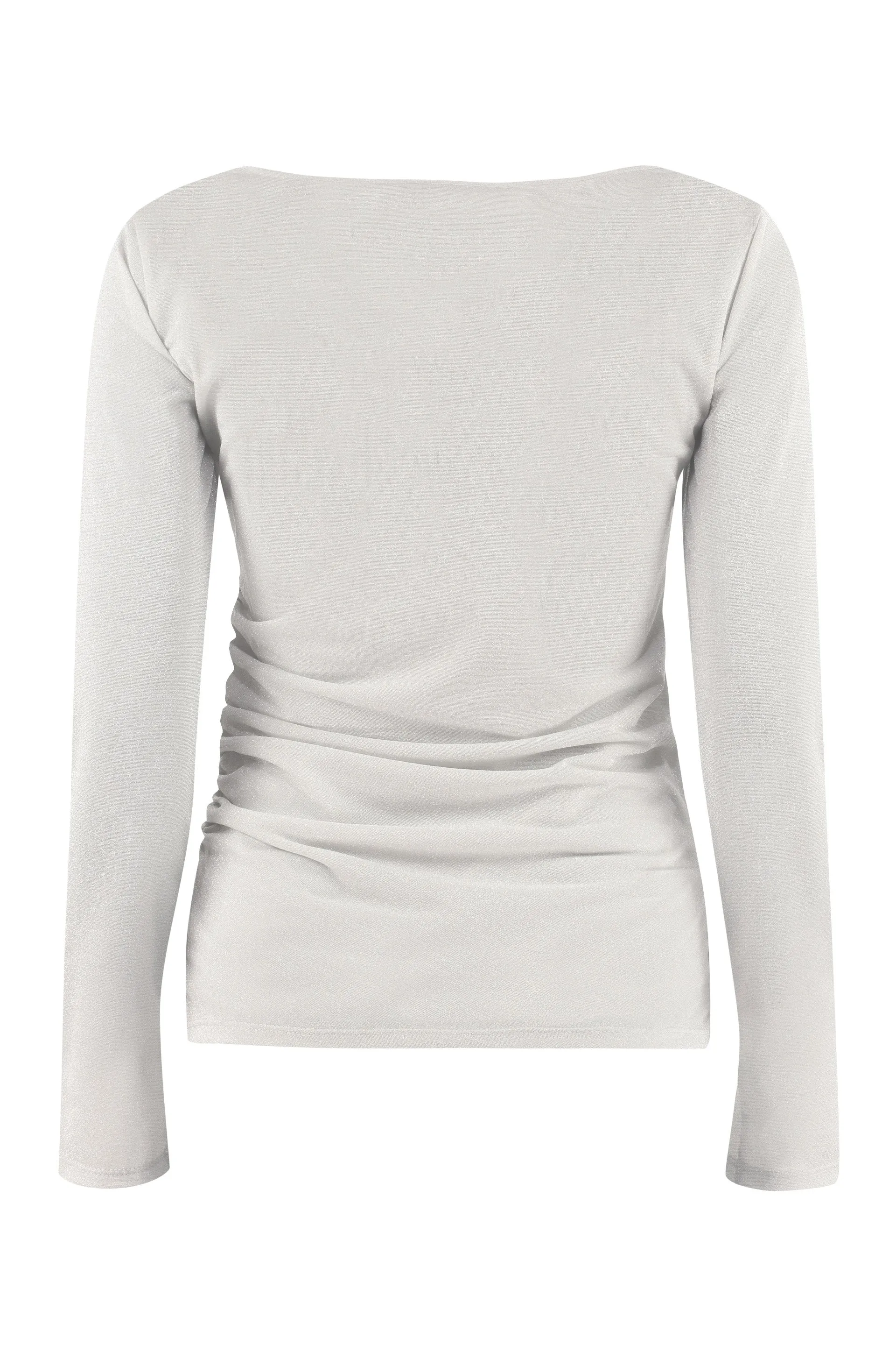 Max Mara Studio Gather Detailed Jersey Top