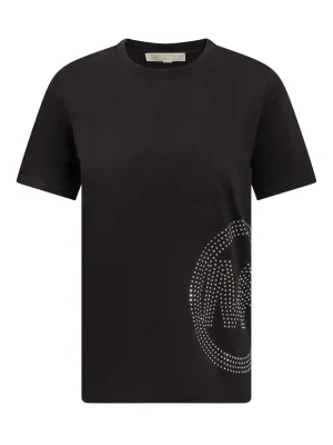 Michael Michael Kors Logo Embellished Crewneck T-Shirt