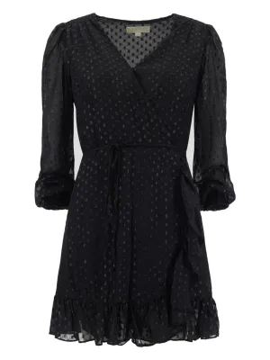Michael Michael Kors Polka Dot Wrap Dress