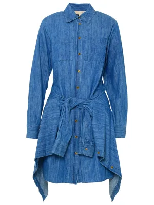 Michael Michael Kors Tied Denim Mini Dress